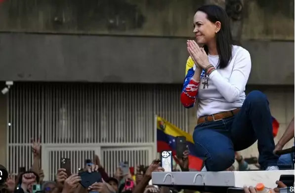 María Corina Machado é libertada após ser detida em manifestação contra Maduro, diz oposição
